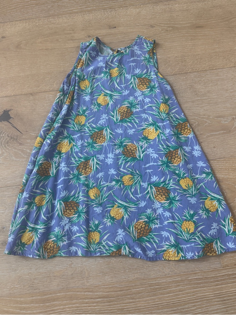 Old Navy Purple Pineapple Print Dress Kids 5T